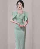 ロングドレス 新作 着痩せ 高見え セクシー YT2-JW0940NE49