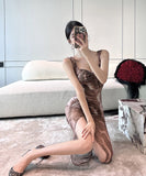 ロングドレス キャバドレス 新作  指名 セクシー 花柄 YT2-LQE5388H449