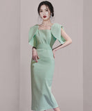 ロングドレス 新作 着痩せ 高見え セクシー YT2-JW0940NE49