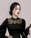 膝丈ドレス 新作 着痩せ 高見え レース YT2-ZED886540BH506