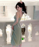 ロングドレス 新作 着痩せ 高見え セクシー YT2-ZED889617GT347