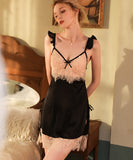 【3色】パジャマ  ルームウェア レース 新作 レース YT8-FY439