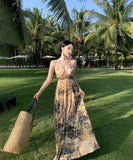 サンドレス  背露出 新作 花柄 セクシー YT2-AQR8553