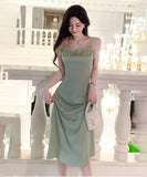 ロングドレス 新作 着痩せ 高見え セクシー YT2-ZED889617GT347