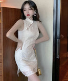 ミニドレス セクシー レース 高見え 新作 YT2-MLS4098