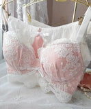 【3色上下セット】ランジェリー ブラジャー レース セクシー 刺繍 YT8-DLXB030-1