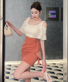 【3色】ミニドレス セクシー  着痩せ 新作 YT2-MLS459