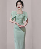 ロングドレス 新作 着痩せ 高見え セクシー YT2-JW0940NE49