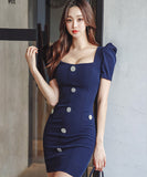 ミニドレス  新作  着痩せ かわいい 高見え YT2-ZED880943E