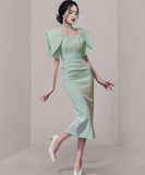 ロングドレス 新作 着痩せ 高見え セクシー YT2-JW0940NE49