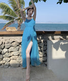 サンドレス  新作 セクシー 海辺 かわいい  YT2-AQR6756