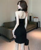 ミニドレス セクシー レース 高見え 背露出 YT2-MLS5731