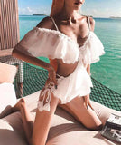 ビキニ 水着 背露出 着痩せ 新作  YT7-KP-1111