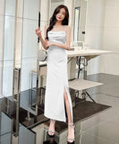 ロングドレス セクシー 新作 高見え 背露出 YT2-YM9123