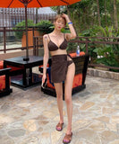 【2色】3点セット ビキニ セクシー モノキニ おしゃれ 水着 背露出 YH7-DP-A19462