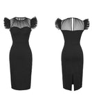 【手作り】膝丈ドレス 高品質 キラキラ 小顔効果 大人可愛い XH2-JY9604