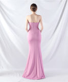 【8色】ロングドレス ナイトドレス ベアトップ セクシー 宴会 演奏会 誕生日 XH2-YEY31887#