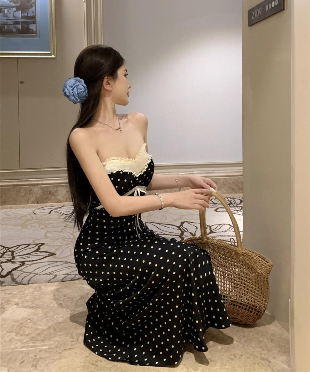 ロングドレス 気質 ベアトップ カワセクシー エレガント ロングドレス 気質 ベアトップ カワセクシー エレガント