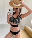 水着 谷間露出 ビキニ モノキニ セクシー 温泉旅行 海辺 INS話題 XH7-YZM-QMY-A772