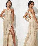 【3色】サンドレス ビーチ 旅行 海辺 スリット セクシー ハワイ XH2-MX-ZS2116