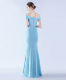 【7色】ロングドレス パーティードレス オフショルダー お姫様 誕生日 演奏会 宴会 XH2-YEY31239#