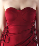 【6色】ロングドレス ナイトドレス ベアトップ 華奢感 スリート 宴会 演奏会 誕生日 XH2-YEY31902#