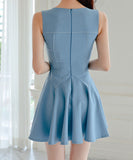 ミニドレス Aライン セクシー 大人可愛い 着痩せ 通勤 おしゃれ XH2-ZED88798E49