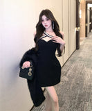 ミニドレス キャバドレス キラキラ ワンーショルダー chic パーティー セクシー 高級感 セレブ風 XH2-XKD-D355-5990-Nov21