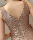 【5色】ロングドレス 高品質 キラキラ ナイトドレス 宴会 マーメイド 演奏会 XH2-YEY18079#