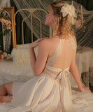 【4色】【2点セット】パジャマ エロかわいい 不規則 レース ルームウェア 女子力 XH8-GR3423