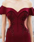 【6色】手作り バースデーロングドレス 宴会 パーティー 演奏会 オフショルダーフ キラキラ XH2-YEY16268#