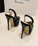 【2色】ハイヒール ピカピカ ダイヤモンド 美足効果 新作 セクシー　話題 XH5-XL-ZG-2018-128