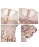 【手作り】ロングドレス 高品質 レース パフスリーブ パフスリーブ 気質 宴会 XH2-JY50245