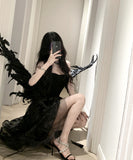 ロングドレス キャバドレス ベアトップ カワセクシー ナイトクラブ 花柄 宴会 おしゃれ XH2-CD3-141-25170620