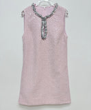 手作り 【3色】ミニドレス キラキラ セレブ風 セクシー 高級感 デートディナー 誕生会ドレス XH2-NN-RS24-119S/968S