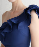 【6色】ロングドレス ナイトドレス 宴会 ワンショルダー フリル 演奏会 誕生日 XH2-YEY19559#