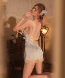 【2点セット】4色 セクシー ルームウェア  エロかわいい パジャマ レース 谷間魅せ XH8-GR2065