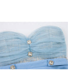 【4色】ミニドレス キャバドレス ホルターネック セクシー キラキラ チュール パーティー 指名 ナイトクラブ XH2-YM8861