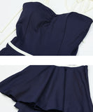 水着ビキニワンピースAライン体型カバー露出控え着痩せ気質フラワーカワセクシー XH7-DP-A31753