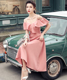 【4色】ロングドレス フリル エレガント 大人 レディース 気質 XH2-ZED888677GD653