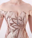 【4色】ロングドレス キラキラ パーティードレス オフショルダー お姫様 誕生日 演奏会 宴会 XH2-YEY1371#