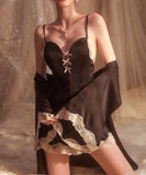 2点セット【3色】パジャマ エロかわいい レース ルームウェア 女子力 XH8-MSL210