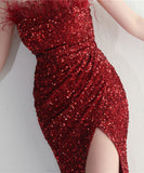 【7色】ロングドレス キラキラ パーティードレス オフショルダー お姫様 誕生日 演奏会 宴会 XH2-YEY19768#