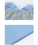 【4色】ミニドレス キャバドレス ホルターネック セクシー キラキラ チュール パーティー 指名 ナイトクラブ XH2-YM8861