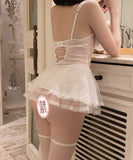 【4色】セクシーランジェリー セクシー下着 ベビードール キャミソール ルームウェア レース 透け感 魅惑 XH8-GR-G4970