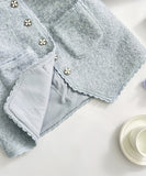 【上下セット】ミニドレス セレブ風 高級感 秋冬 エレガント 着痩せ 気質 韓国っぽ XH2-MYK0518