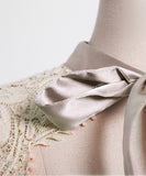 膝丈ドレス キャバドレス エレガント 気質 リボン レース 高級感 XH2-ZED887983A71