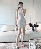 ミニドレス キャバドレス 新作 レース 透け感 かわいい MY2-LQE-5375H449