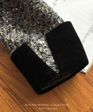 【2色】ミニドレスツイードセレブ風高級感秋冬エレガント着痩せ気質韓国っぽXH2-TCL25177L