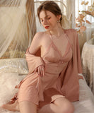 【2点セット】6色 セクシー ルームウェア パット付き エロかわいい パジャマ レース 谷間魅せ XH8-GR3337